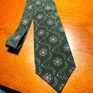 Giorgio Armani Necktie 100% Silk Green